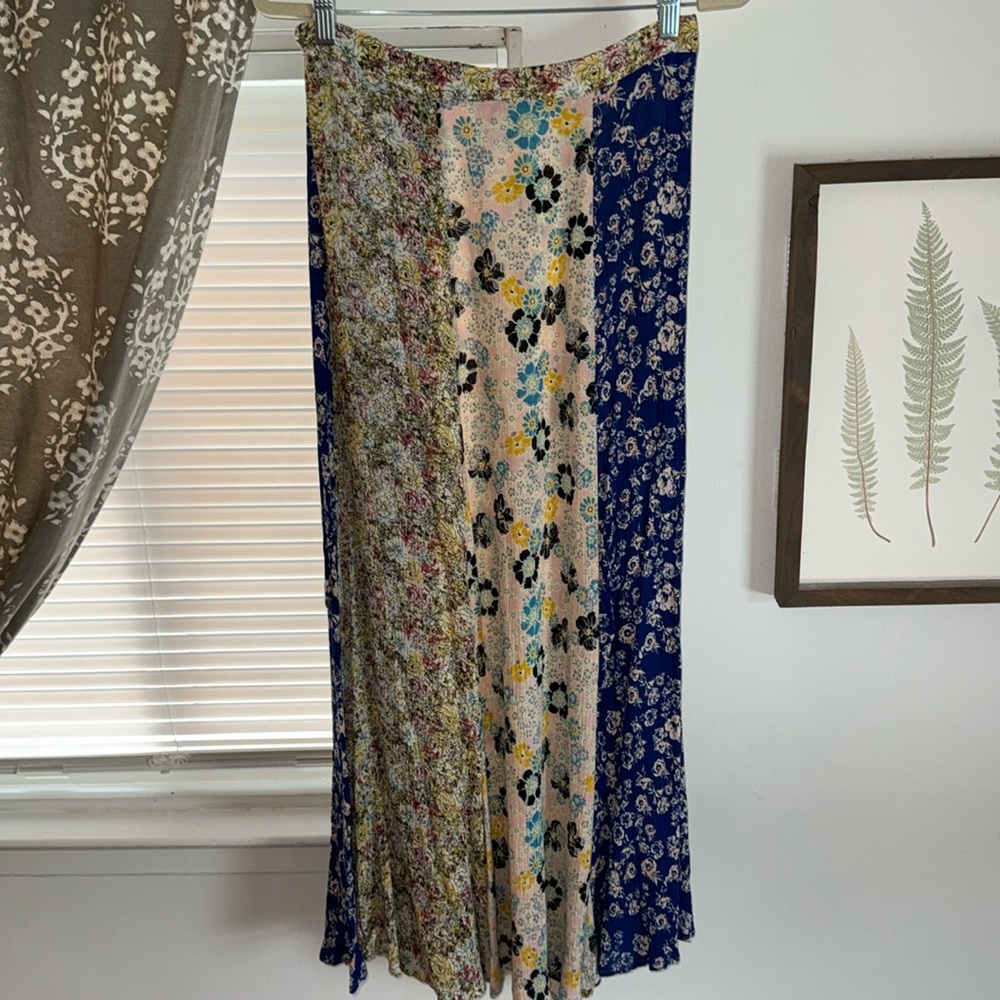 Free People floral Midi skirt
